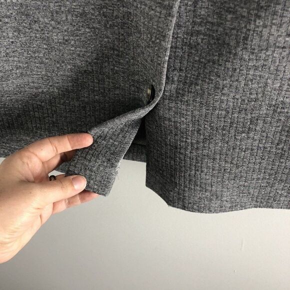 Vintage WPL 7912 Women’s‎ 15/16 Gray Skirt Button Front Pockets Dark Academia - Picture 6 of 13